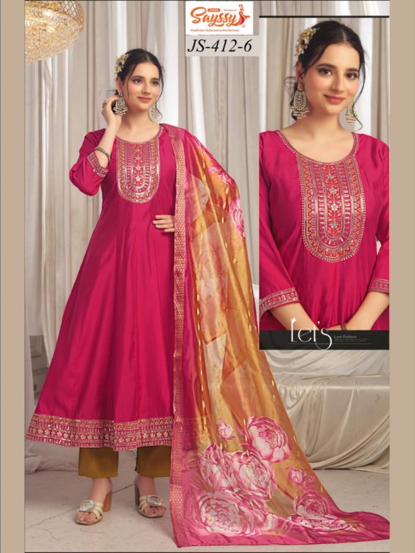 Rani Pink Roman Kurta Set