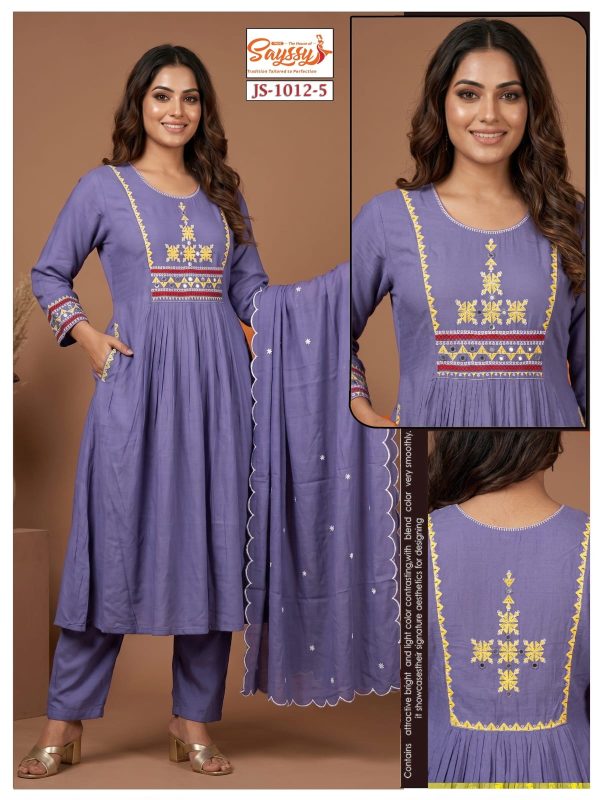 Light Purple Mul Chanderi Kurta Set