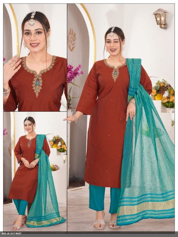 Rust Roman Kurta Set