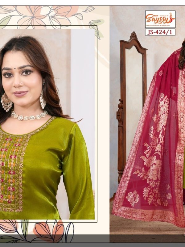 Mehndi Roman Kurta Set