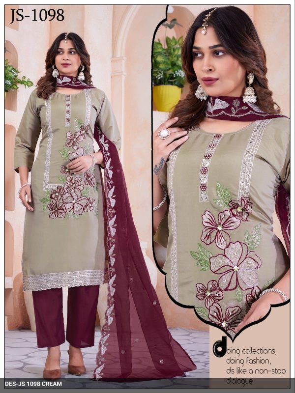 Cream Roman Kurta Set