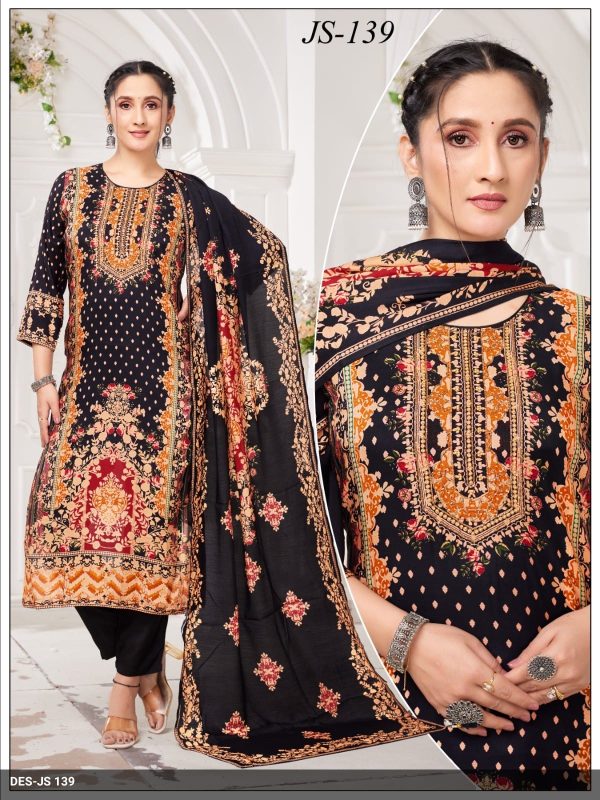 Black Pure Muslin Kurta Set