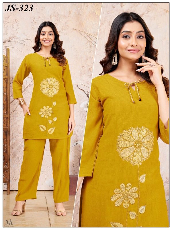 Yellow Caramel Co-ord Set