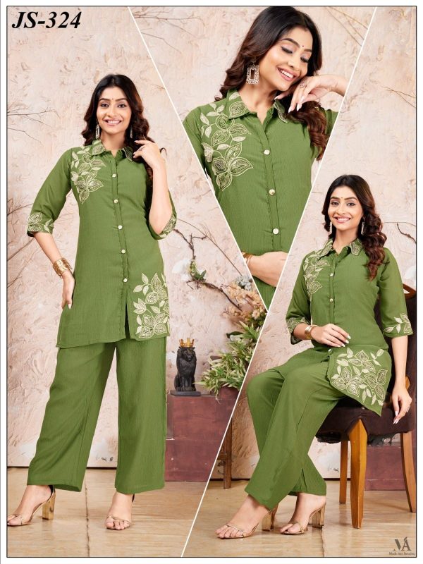 Green Caramel Co-ord Set