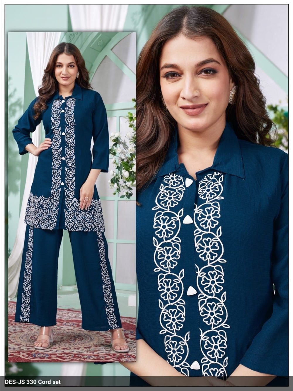 Blue Caramel Co-ord Set