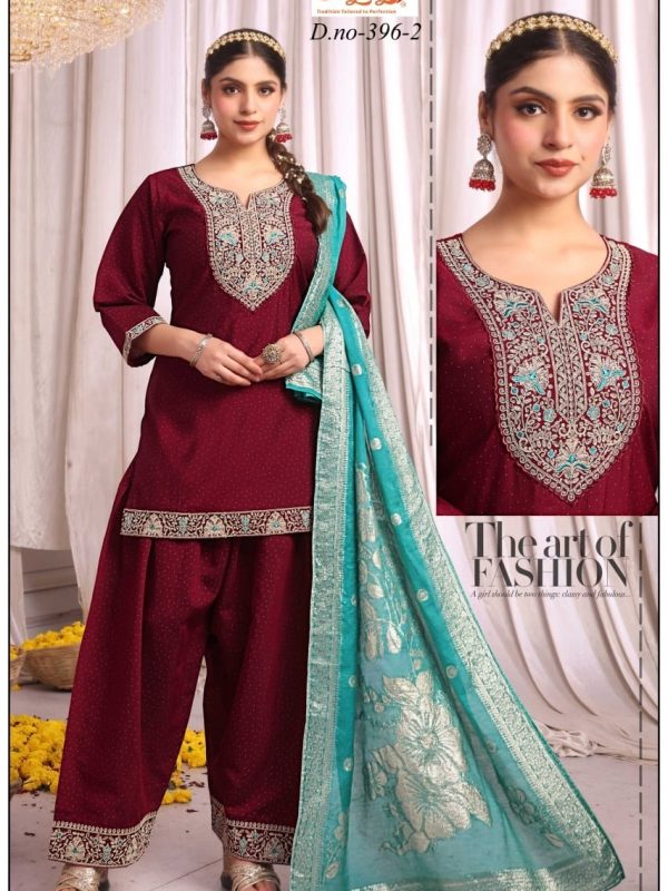 Red Roman Palazzo Set