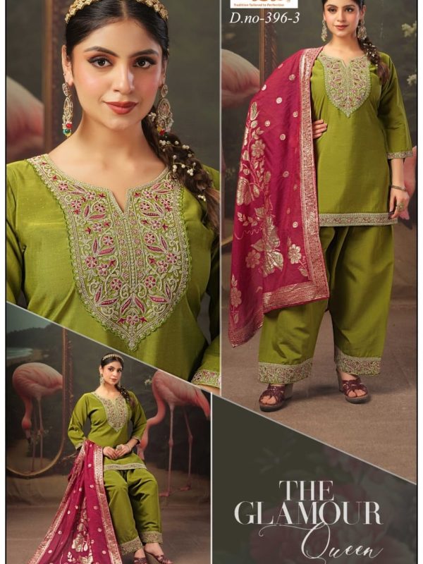 Green Roman Palazzo Set