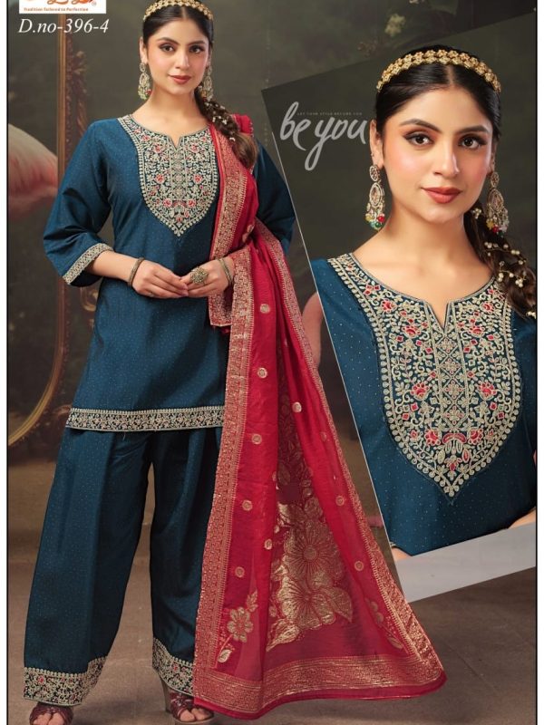 Blue Roman Palazzo Set