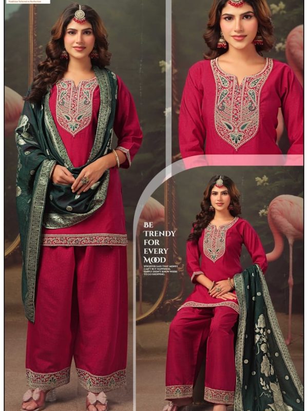 Pink Roman Kurta Set