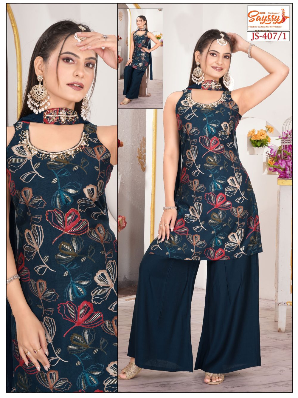 Dark Blue Vatican Kurta Set