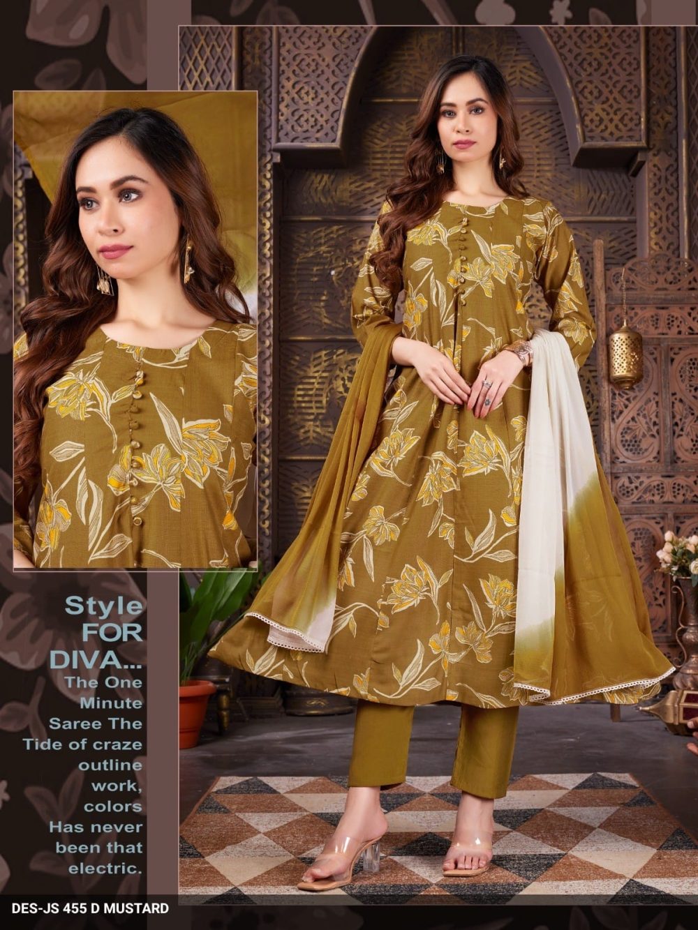 Dark Mustard Vatican Kurta Set