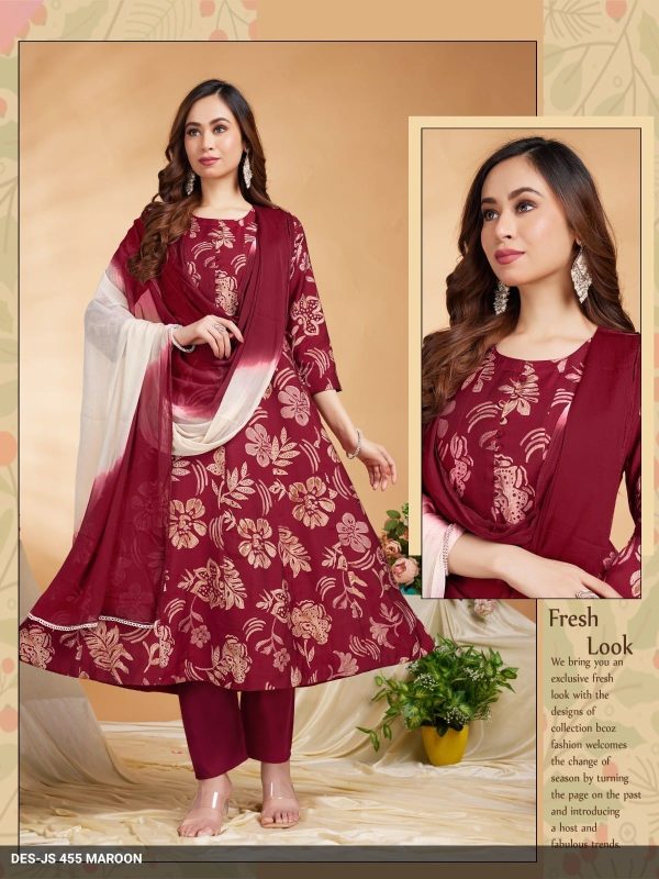 Maroon Vatican Kurta Set