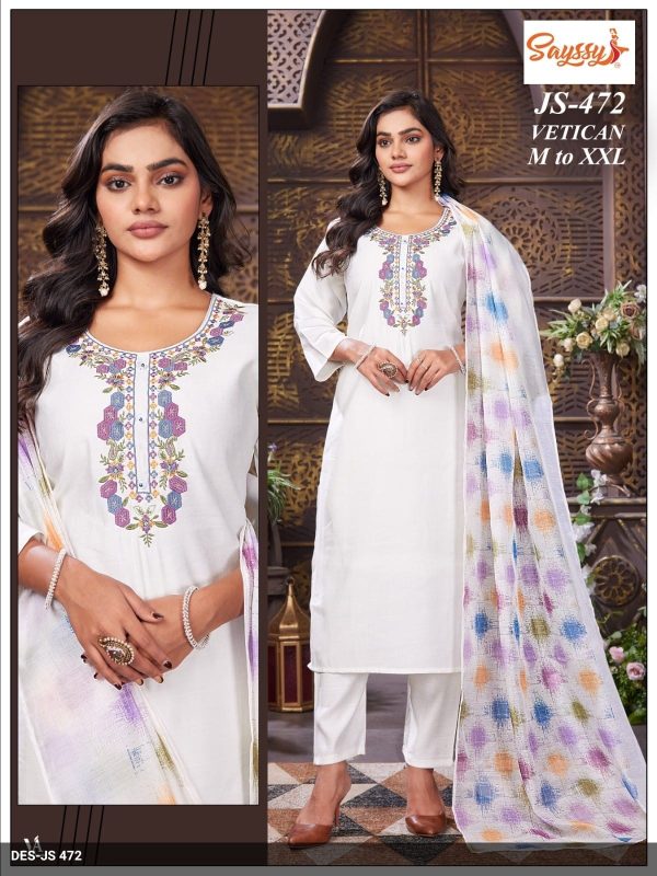 White Vatican Kurta Set
