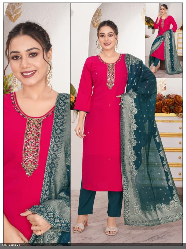 Rani Pink Rangeela Kurta Set