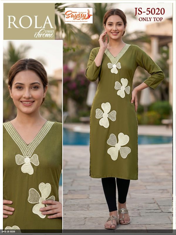 Mehndi Roman Kurti