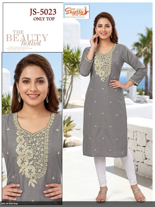 Grey Roman Kurti