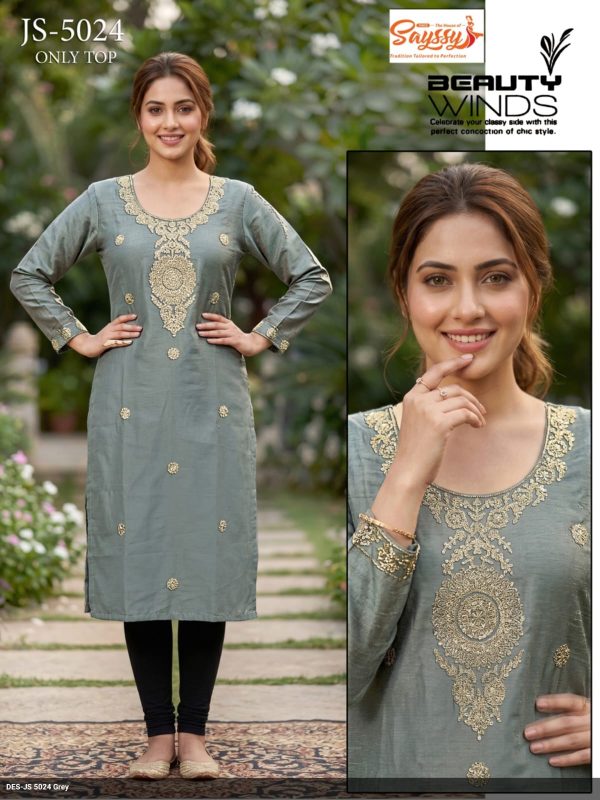 Grey Roman Kurti