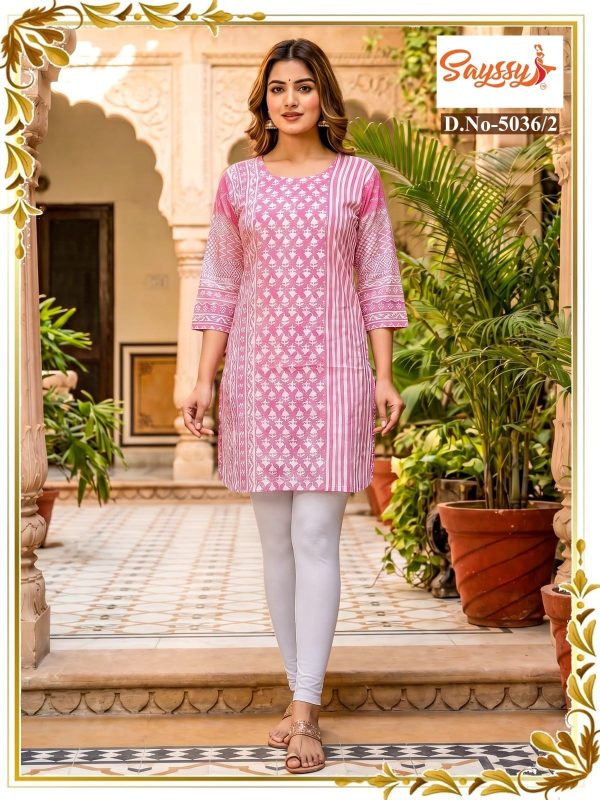 Light Pink Cotton Kurti