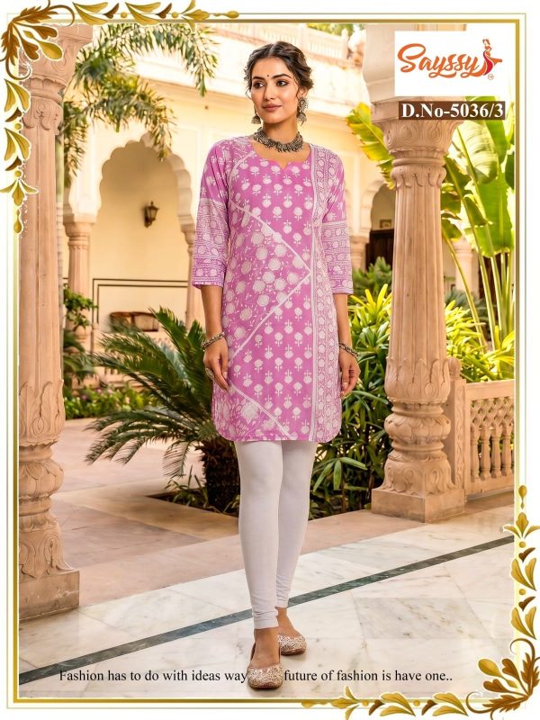 Dark Pink Cotton Kurti