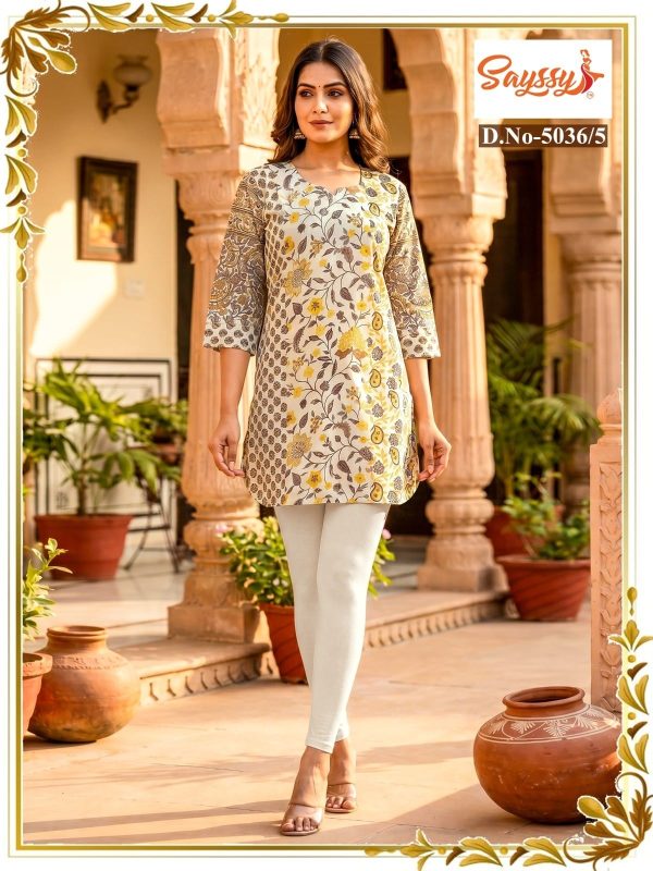 Yellow Cotton Kurti