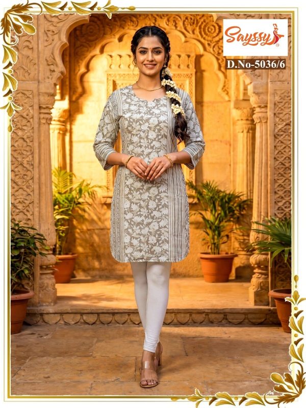 Grey Cotton Kurti