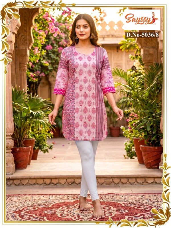 Light Pink Cotton Kurti