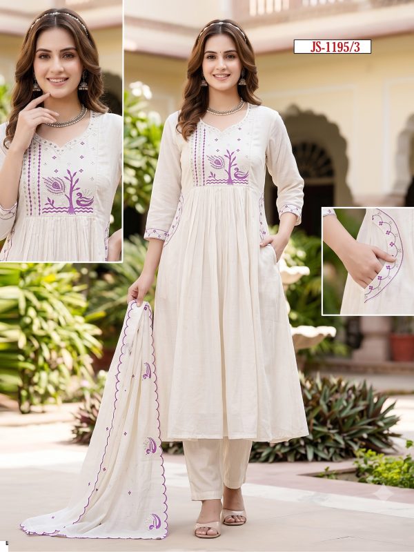 White Mul Cotton Kurta Set
