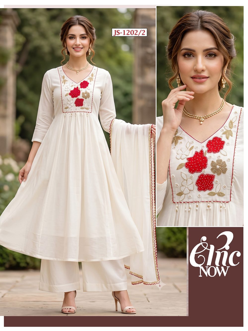 White Mul Cotton Kurta Set